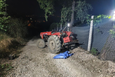 Bursa'da devrilen traktörün sürücüsü hayatını kaybetti