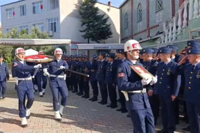 Emekli Binbaşı Özcan Yıldız'a askeri törenle veda