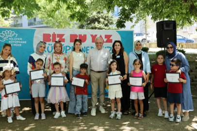 Nilüferli çocuklar okula kütüphanelerde hazırlandı