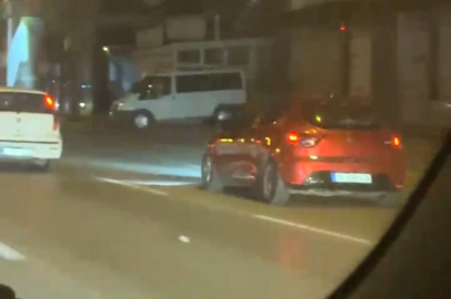 Bursa'da makas atarak trafiği tehlikeye soktu, gözden kayboldu