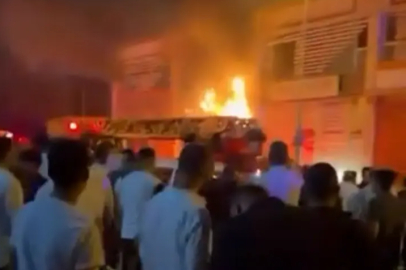 Bursa’da iş yeri alev alev yandı