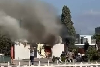 Bursa'da  bir anda patlayan trafo paniğe sebep oldu