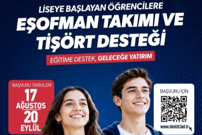 Liseye başlayacak olan öğrencilere eğitim desteği