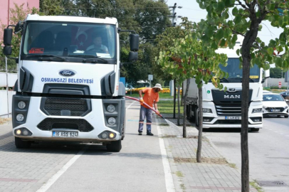 Osmangazi’de yeşil alanlarda titiz çalışma