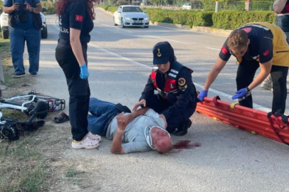 Bursa'da bisikletli sürücü direğe çarptı, sürücü alkollü çıktı