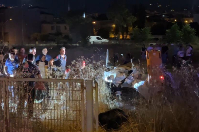 Bursa'da Korkunç Kaza: Otomobil Tarlaya Uçtu: 5 Yaralı