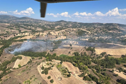 Bursa'da helikopterler peşpeşe havalandı, yangın kontrol altına alındı