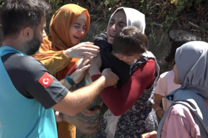 Bursa'da kaybolan çocuğuna kavuşan anne sevinçten bayıldı