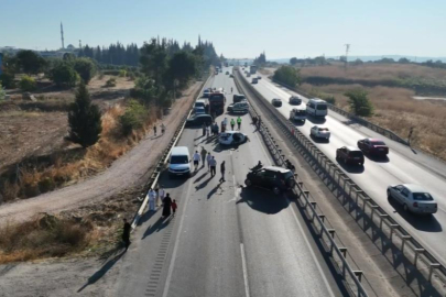 Bursa'da tırdan dökülen mazot ortalığı savaş alanına çevirdi