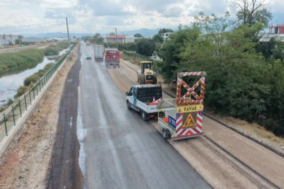 Büyükşehir Samanlı Bağlantı yolunu yeniled