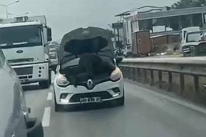 Bursa'da seyir halinde tamirat kamerada