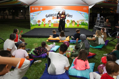 Festivalde çocuklar hem eğlendi hem spor yaptı