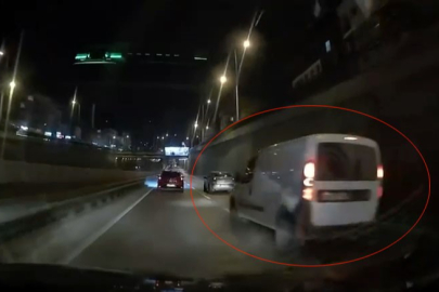 Bursa'da  makas atarak trafiği tehlikeye attı