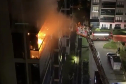 Bursa'da apartman dairesinde yangın...