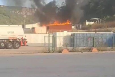 Bursa'da tarlada bulunan baraka alevlere teslim oldu