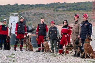İnegöl'de K9'lara hayat kurtaran eğitim