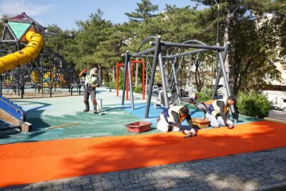 Yıldırım’da parklara kış bakımı