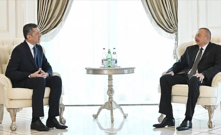 Azerbaycan Aliyev, Milli Eğitim Bakanı Selçuk’u kabul etti