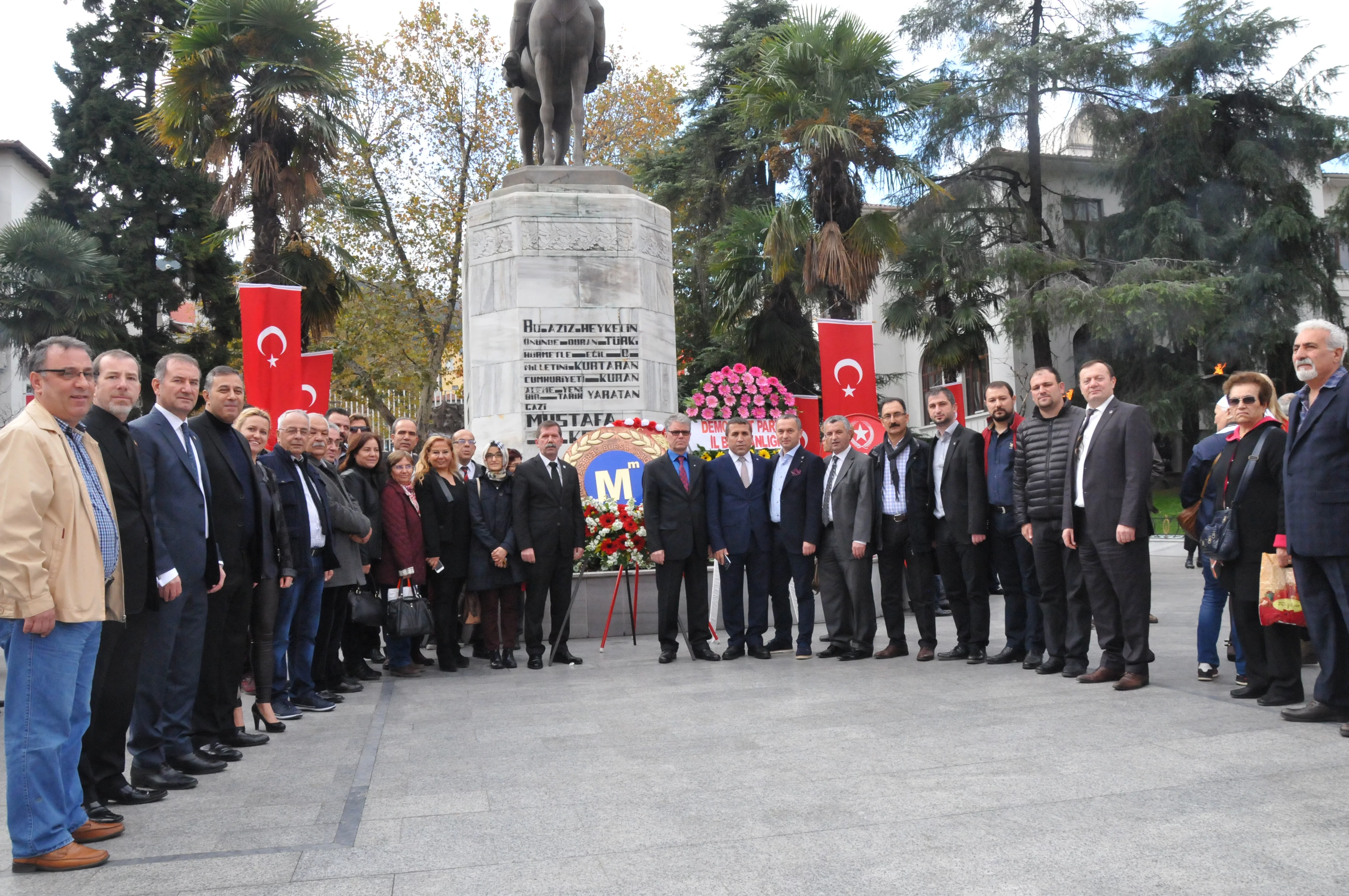 BSMMMO Atatürk’ün 78’inci Ölüm Yıldönümünde Heykel’deydi