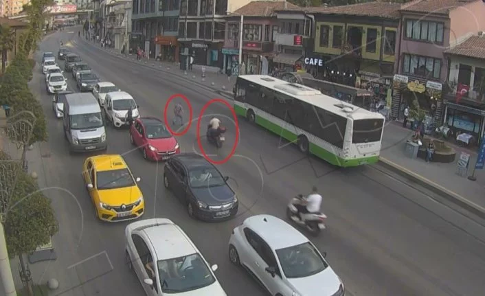 Bursa'da akıl almaz kazalar kamerada