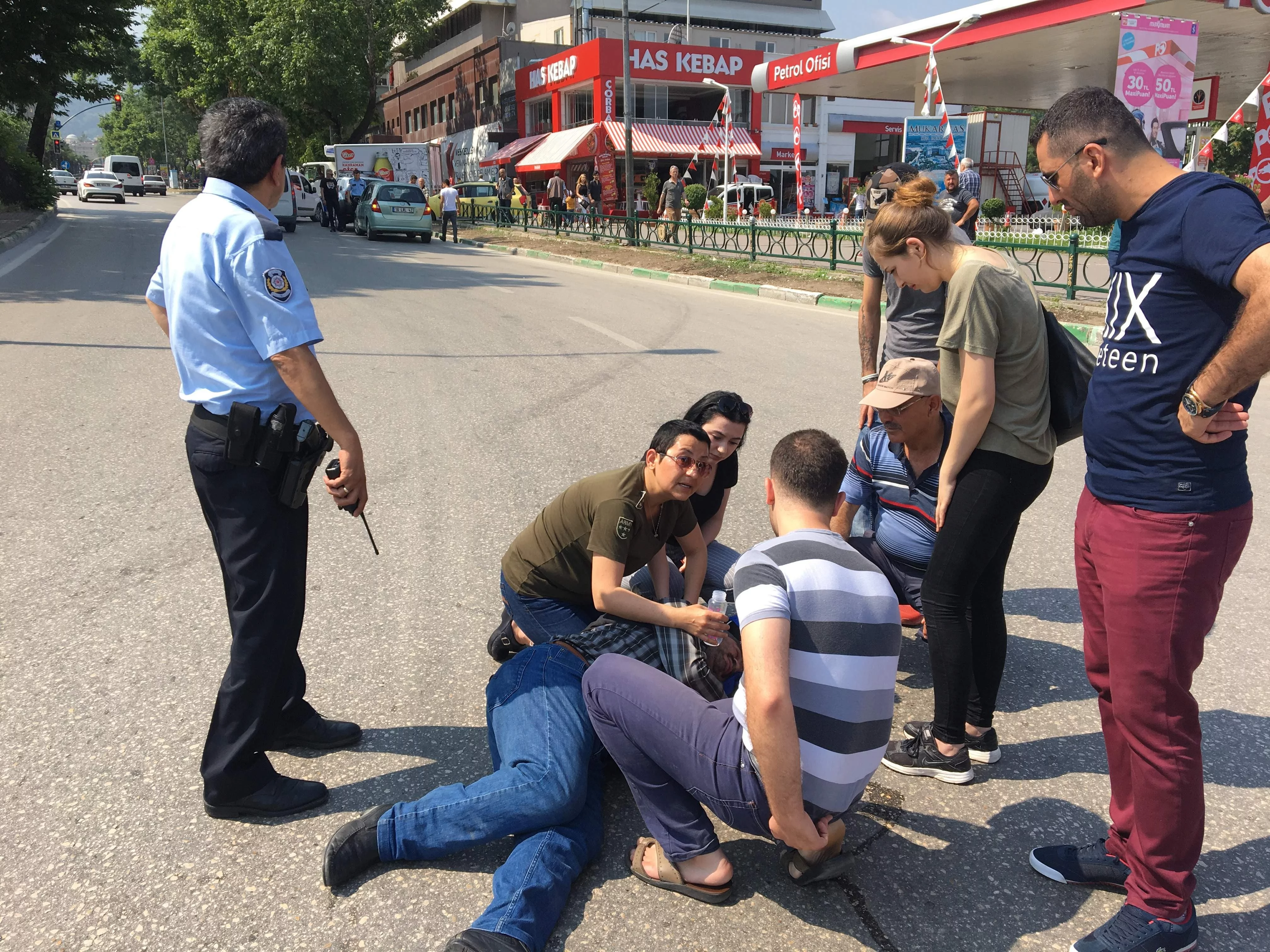 Bursa'da bayan sürücünün gözyaşları