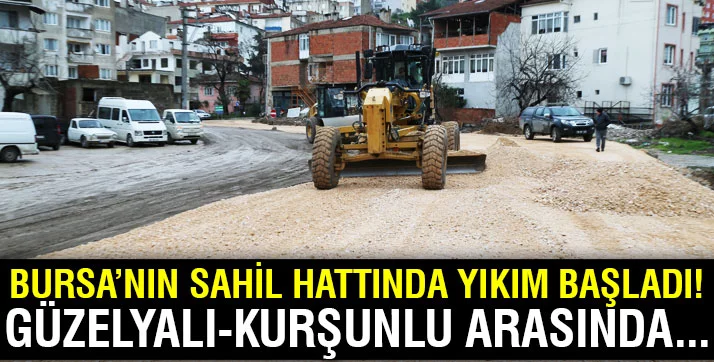 Bursa'da Güzelyalı-Kurşunlu hattına düzenleme