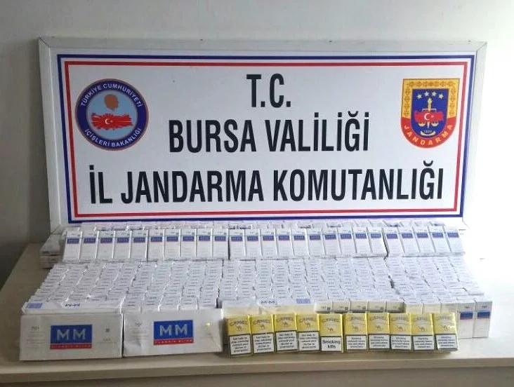 Bursa'da jandarma kaçak sigaraya geçit vermedi