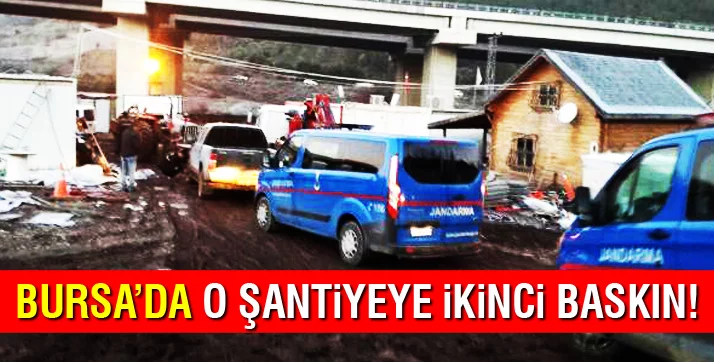 Bursa'da otoyol şantiyesine bir haftada ikinci PKK operasyonu: 2 gözaltı