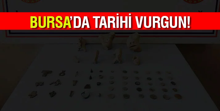 Bursa'da tarihi eser operasyonu 3 kişi gözaltında