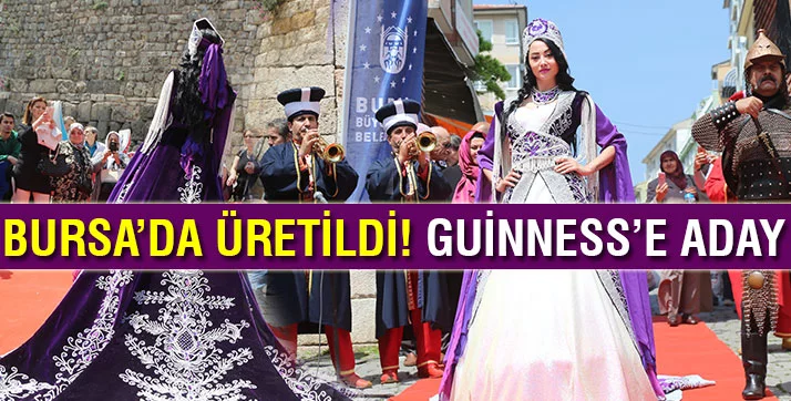 Bursa'da üretilen 62 bin incili Nilüfer Hatun kaftanı Guinness'e aday