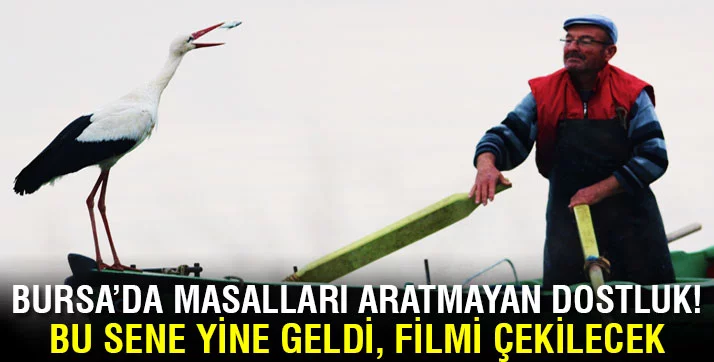 Bursa'daki leylek ile balıkçının hikayesi film oluyor