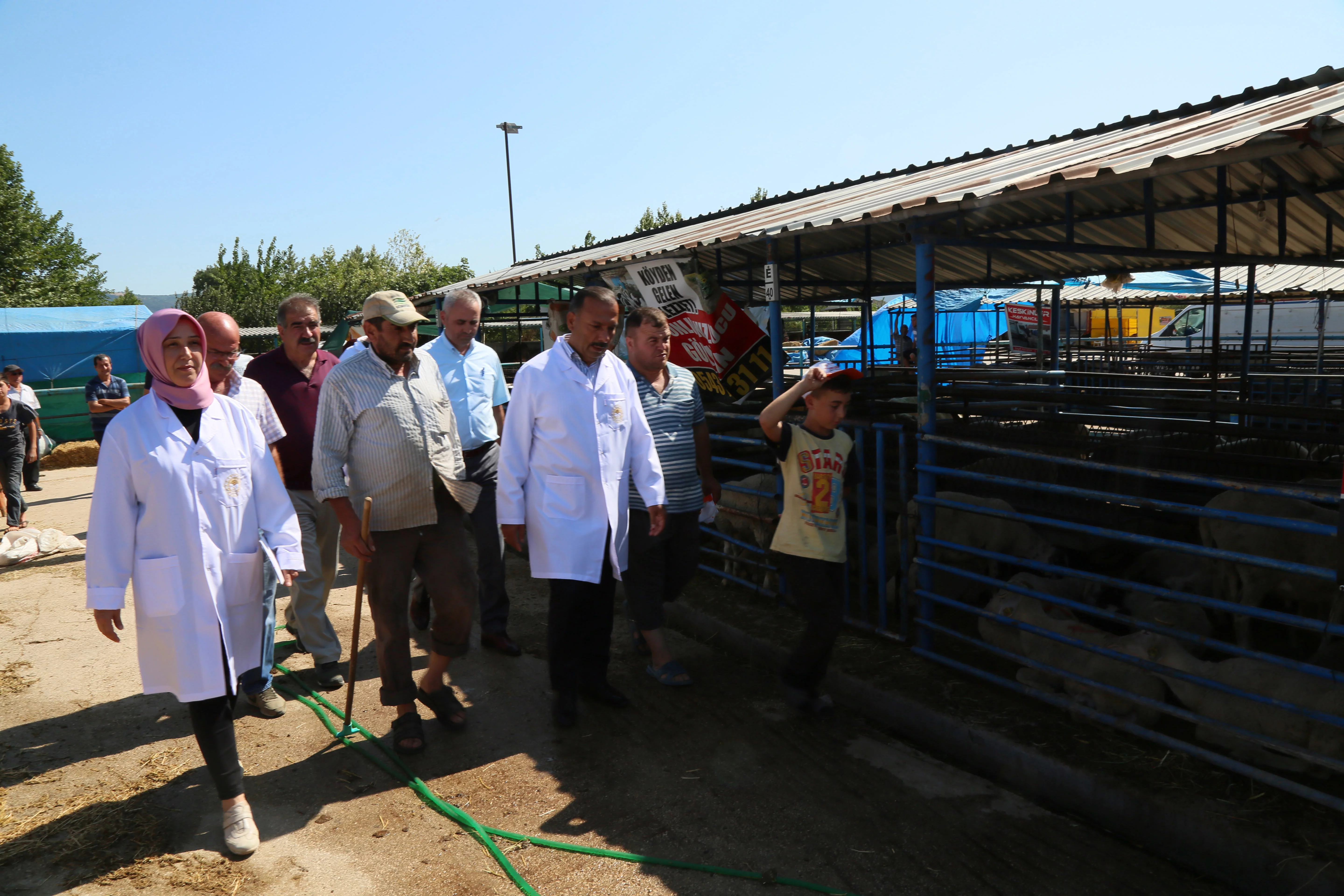 Bursa İl Tarım Müdürü Aygül kurban pazarında incelemelerde bulundu