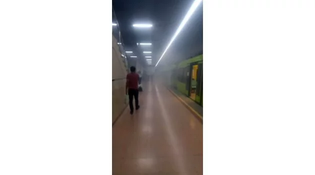 Bursa metrosundaki duman paniğe neden oldu