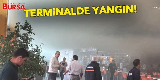 Bursa Şehirlerarası Otobüs Terminali'nde yangın