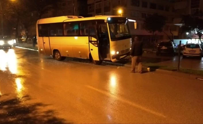 Bursa’da korkutan servis kazası
