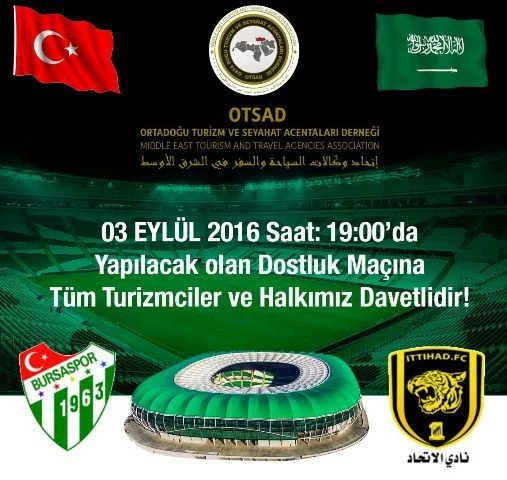 Bursaspor, Suudi Arabistan ekibi ile hazırlık maçı yapacak