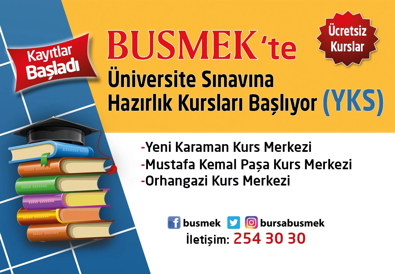 BUSMEK’ten üniversiteye hazırlık kursu