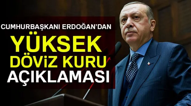 Cumhurbaşkanı Erdoğan’dan yüksek döviz kuru açıklaması
