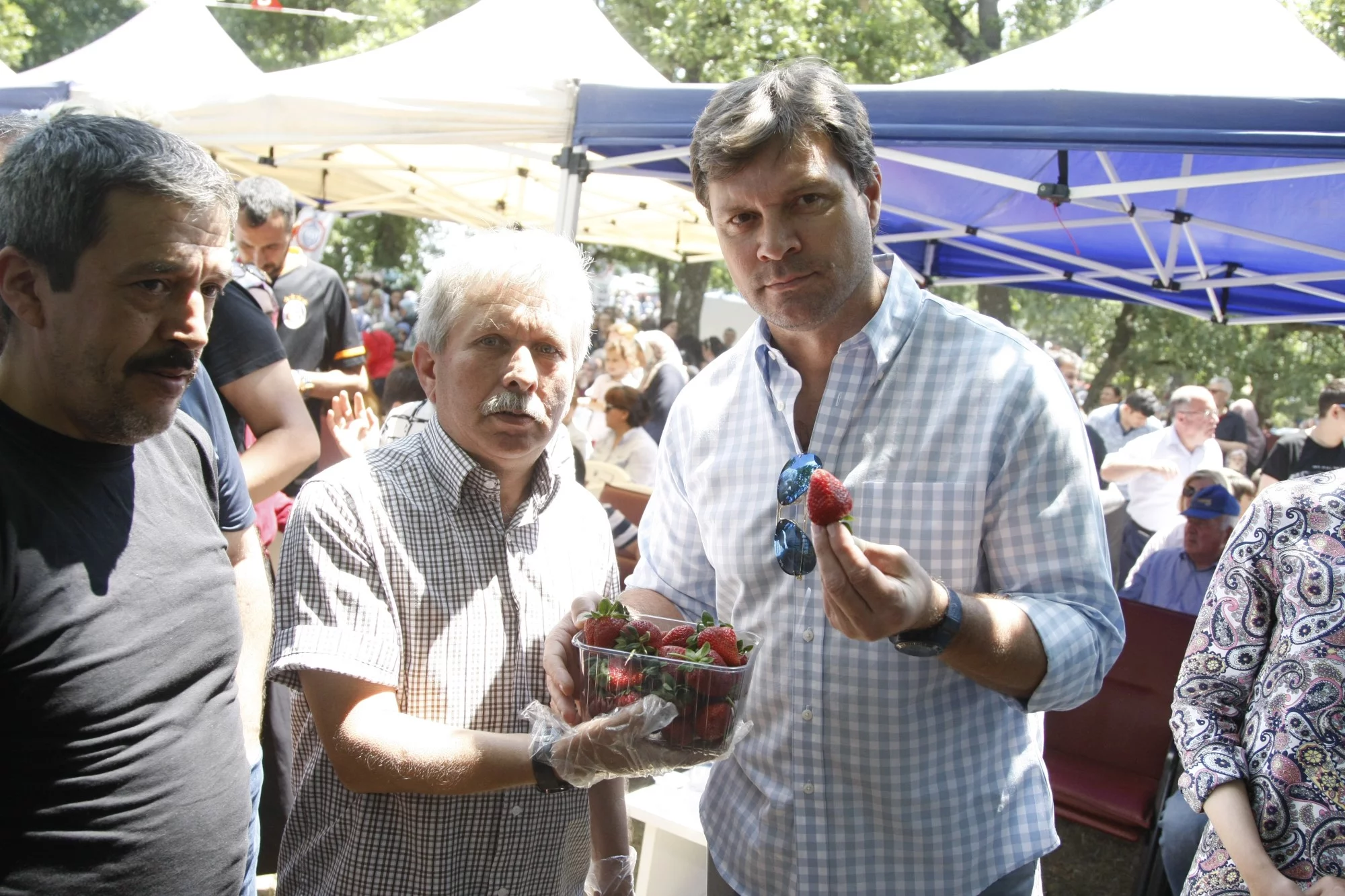 Ertuğrul Sağlam, Bursa'da çilek festivaline katıldı