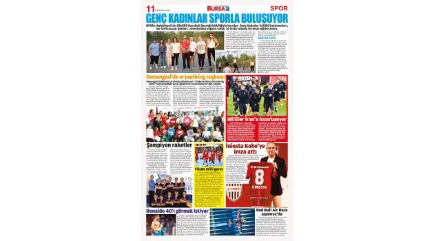 "GAZETE BURSA" DA SPOR SAYFASI ŞİMDİ ÇOK FARKLI!
