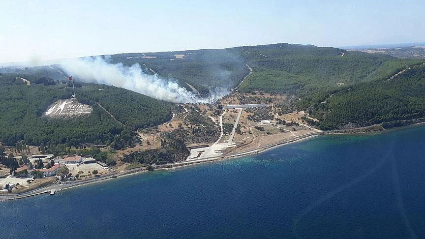 Gelibolu Yarımadası'ndaki orman yangını kontrol altına alındı
