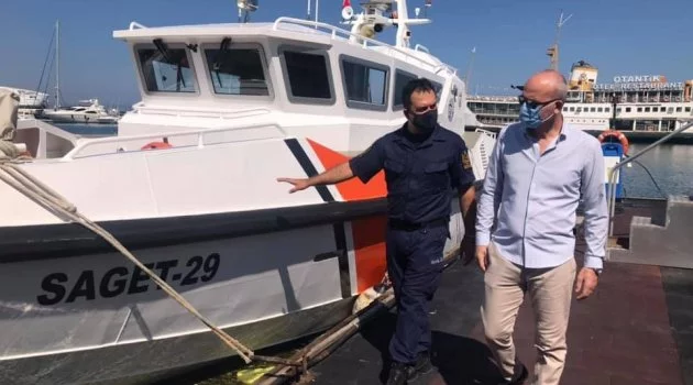 Gemlik Körfezi'nde 2 yeni sahil güvenlik botu hizmete girdi