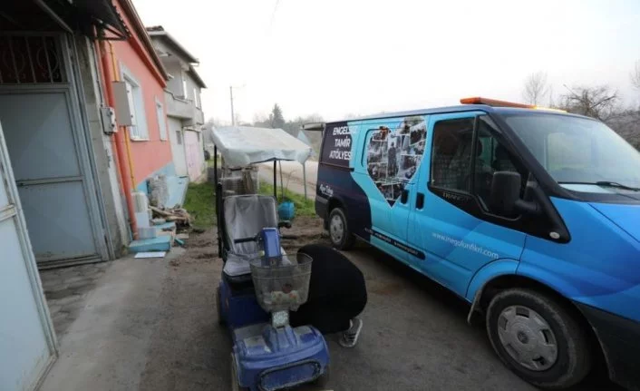 İnegöl'de 1 yılda 178 engelli aracı tamir edildi