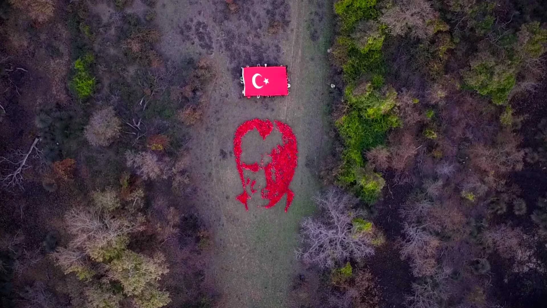 Karacabey Longozu'nda Atatürk silueti