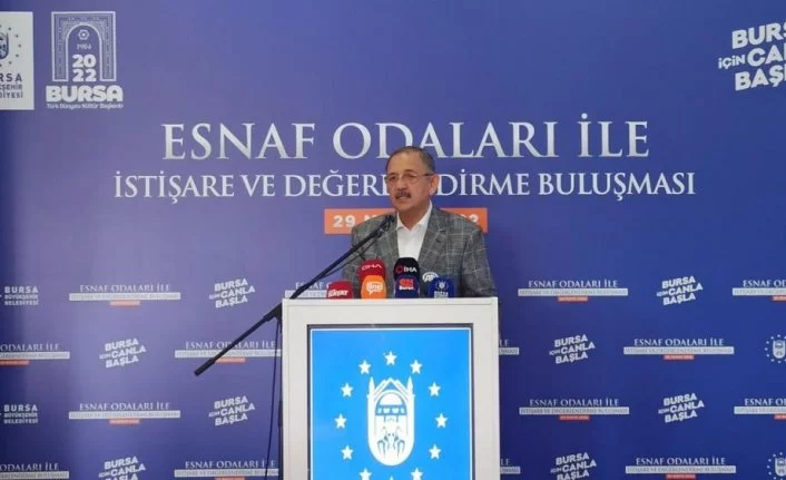 Mehmet Özhaseki Bursa'da konuştu