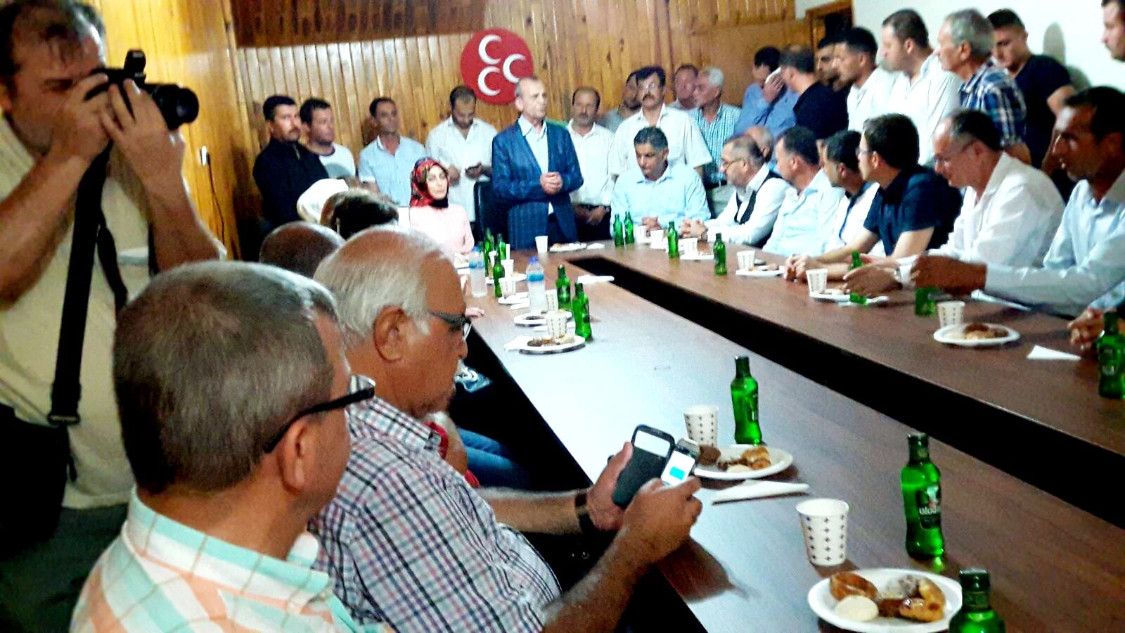 MHP İl Başkanı Topçu Mudanyalılarla buluştu