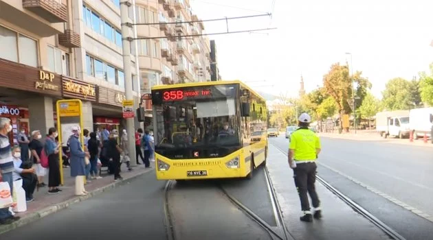 Minibüs ve otobüslere ‘ayakta yolcu’ denetimi