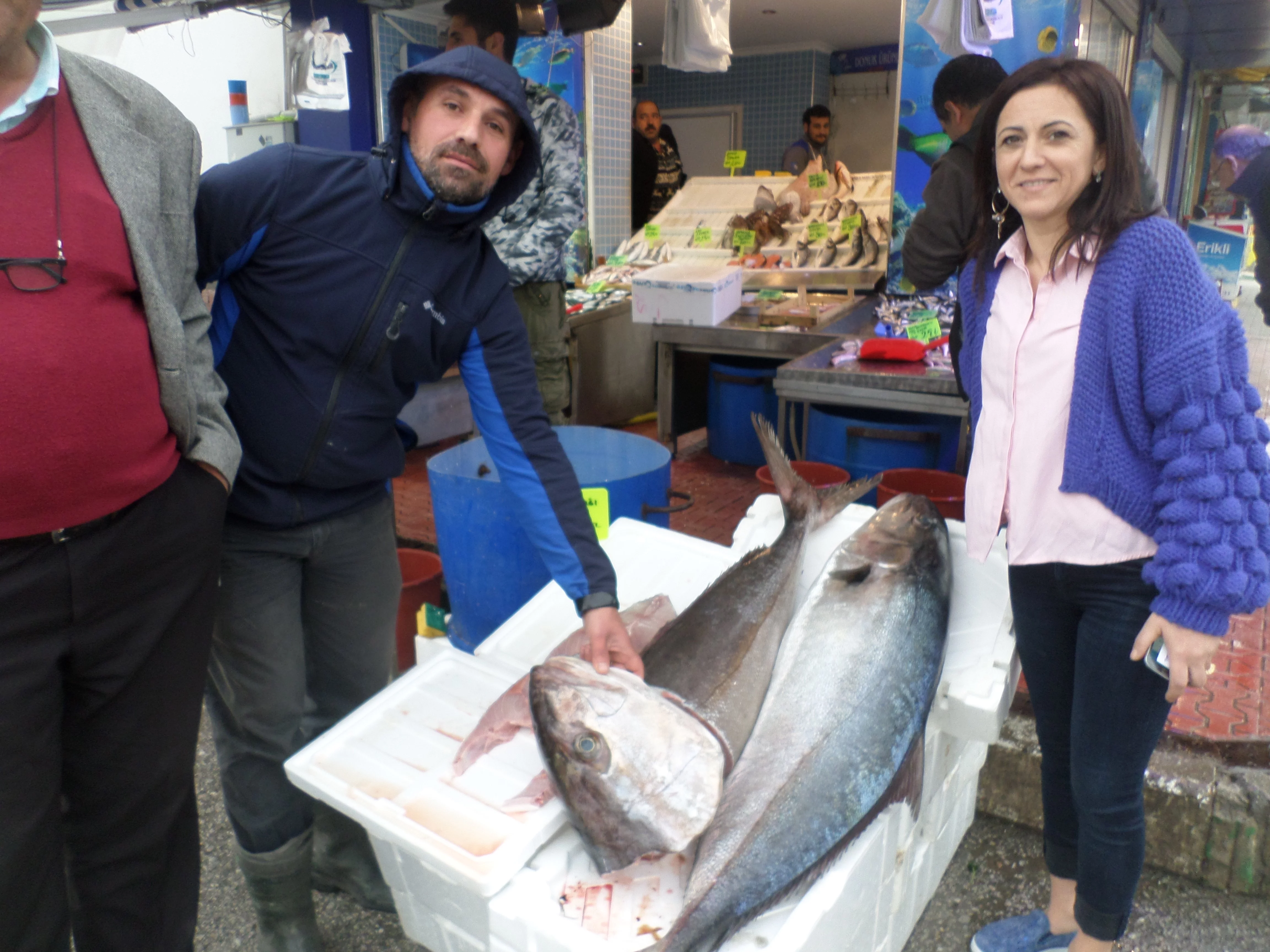 Mudanya'da balıkçıların ağına 1 metrelik "akya" takıldı