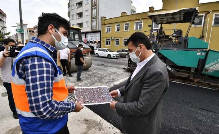 Osmangazi Belediyesi’nden tam kapanmada asfalt mesaisi