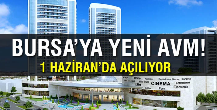 Sur Yapı Marka AVM, 1 Haziran'da Bursa'da açılıyor